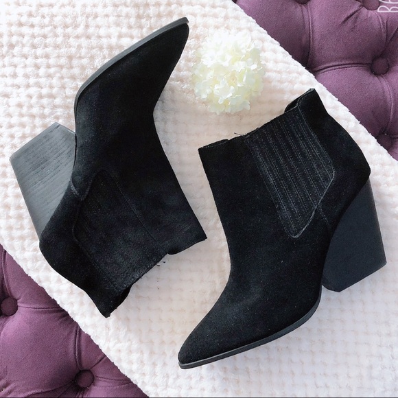 Adam Tucker Suede Leather Wedge Ankle Boots Size 11M New in Box Retail $140 - Picture 2 of 9